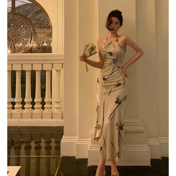 Sheath Halter Date Night Dress Prom Dresses Party Dress Birthday Outfits SD784